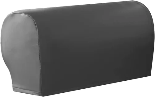 Vista 9 de vctops Fundas impermeables para reposabrazos de cuero sintético de PU, fundas elásticas vintage para brazos de sillas, sofá, sillón, fundas