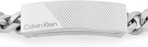 Vista 2 de Calvin Klein Men's Sophisticated Stainless Steel Chain Bracelet with Logo ID Tag
