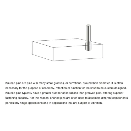 Vista 4 de uxcell Pasadores de acero inoxidable 304 de 0.05 x 0.236 pulgadas, 20 pines de cabeza moleteada con extremo biselado plano, clavijas de madera