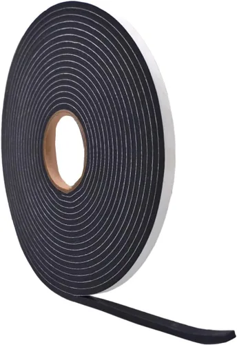 Vista 11 de WOD SSFLDFT Cinta aislante de espuma autoadhesiva de 1/2 pulgada de grosor, 1 pulgada x 25 pies, fabricada en Estados Unidos, impermeabilización
