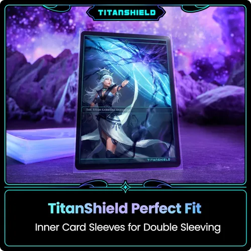Vista 3 de TitanShield 200 fundas interiores de tarjeta de 60 micrones ultra transparentes de tamaño estándar, ajuste perfecto exacto. Perfectas para doble