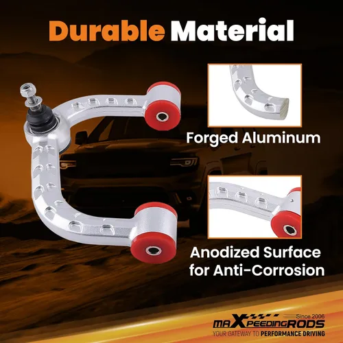 Vista 3 de maXpeedingrods Brazo de control de aluminio de elevación de 2-4 pulgadas para F-150 2004-2020, para Ford Expedition Navigator 2006-2022, brazos