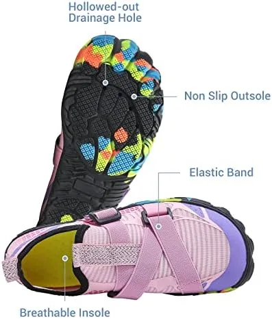 Vista 5 de Zapatos de agua para hombre zapatos de natación de secado rápido para hombres y mujeres, zapatos antideslizantes para playa, senderismo, buceo