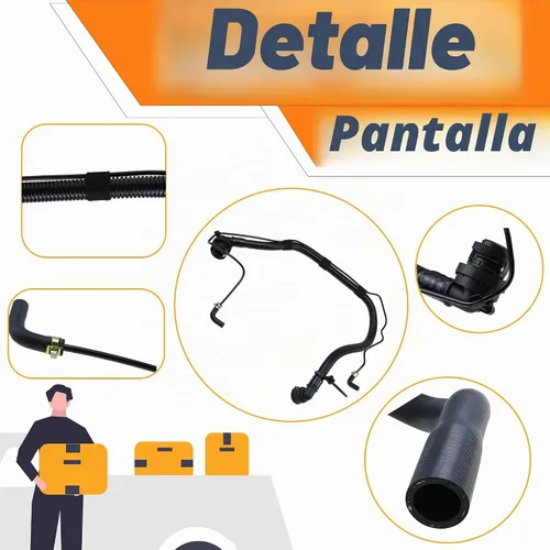 Vista 4 de 13251447 Kit de manguera de refrigerante y calentador para Chevy Cruze 1.4L 11-16 6PCS