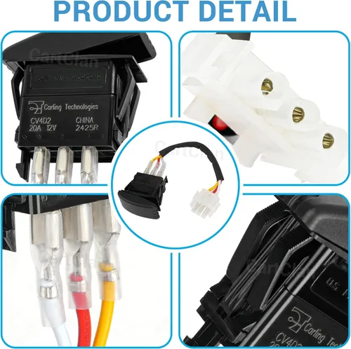 Vista 4 de Forward Reverse Switch Fit for Yamaha Golf Carts, #JU2-H2917-00-00 JR1-H2917-10 JR1-H2917-20 G19 y G22