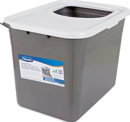 Vista 5 de Petmate Forro interior para cajas de arena con tapa superior Gris oscuro