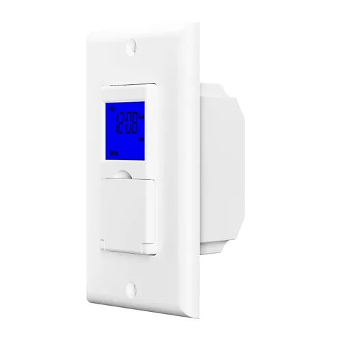 Vista 8 de BN-LINK Interruptor de temporizador astronómico programable de 7 días para luces, amanecer puesta de sol programable interruptor de luz temporizador