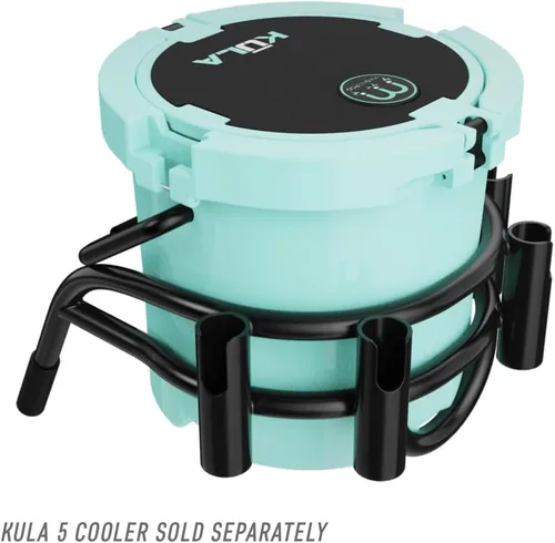 Vista 5 de BOTE Caña de pesca Caza Bucket Rac System Aluminio Rack Cooler Holder para compatible iSUP Kayak Hard SUP Micro Skiff Stand Up Paddle Board