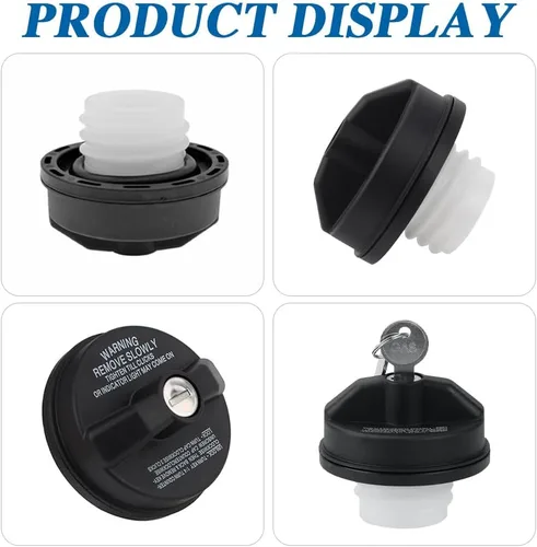 Vista 7 de Tapa de Gasolina con Cerradura, Tapa del Tanque de Combustible con Llave, Cerradura de Tapa de Gasolina Cubierta de Tapa de Combustible