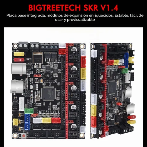 Vista 9 de BIGTREETECH SKR V1.4 Placa de control de 32 bits actualización SKR V1.3 placa base, compatible con TFT35/TFT35 E3/TFT70 pantalla táctil Mini12864