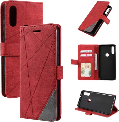 Vista 6 de Funda para Motorola Moto E 7ª generación 2020, funda para Motorola Moto E 2020 / Moto E 7ª generación 2020 XT2052DL XT2052-2PP Funda con tapa