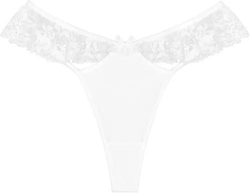Vista 4 de Tanga en T para mujer, bragas de cintura baja, ropa interior sexy sin costuras