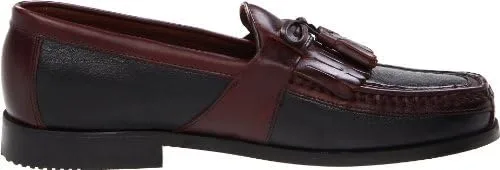 Vista 6 de Johnston & Murphy Aragon Kiltie - Zapatos de vestir casuales con borlas, diseño clásico, forro textil de cuero, suela de cuero con tacón de goma