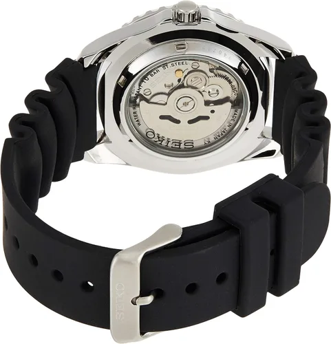 Vista 3 de Seiko SNZF17K2 Series 5 reloj de goma para hombre
