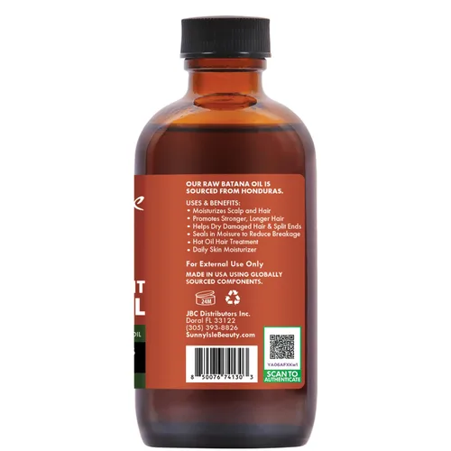 Vista 9 de Sunny Isle Aceite de Batana de Romero y Menta 4oz Cabello y Cuero
