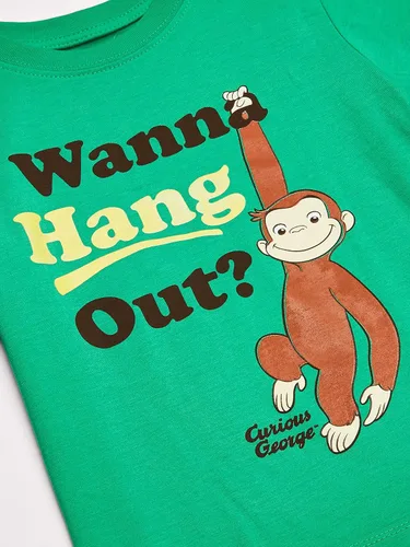 Vista 2 de Curious George Paquete de 3 camisetas surtidas para niños y niños, número 1 Surtido