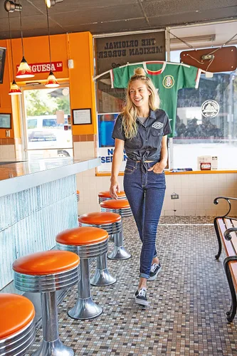 Vista 6 de Dickies Jeans de mezclilla de forma perfecta para mujer