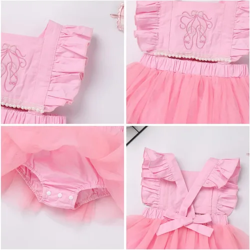 Vista 3 de Mameluco para bebé niña para primer cumpleaños, disfraz de princesa para Halloween, cosplay