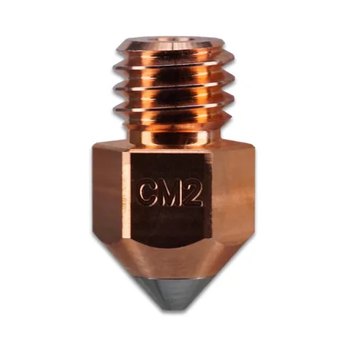 Vista 4 de Microswiss CM2 MK8 Boquilla para Makerbot, Creality Ender 3, Ender 3 S1, Ender 5, Serie CR-10 - Núcleo de Cobre - Punta de Acero Endurecido M2