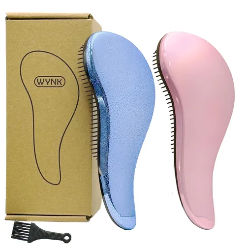 Vista 9 de WYNK Cepillo desenredante para adultos y niños, peine desenredante, herramientas y aparatos de peinado para cabello