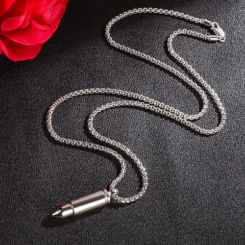 Vista 3 de Meilanduo Collar con colgante de plata de ley 925 maciza de 0118in con cadena redonda de 180in 200in 220in 240in 263in para hombres y mujeres