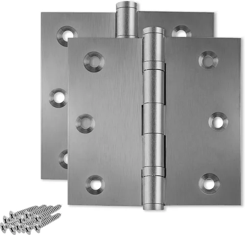 Vista 20 de Solid Brass Door Hinge Heavy Duty Ball Bearing 3.5 x 3.5 Inch - Set of 2 Hinges (Antique Brass)