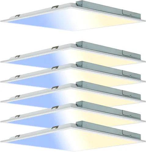 Vista 9 de Luz de panel plano LED de 1 x 4, 5000 K, 4000 K, 3000 K, 1 x 4, lámpara de techo LED Troffer Drop, 0-10 V regulable, 100-277 V, certificación ETL