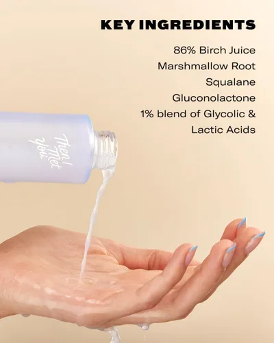 Vista 8 de Then I Met You Tónico refinador de leche de abedul, tóner lechoso hidratante y exfoliante, minimiza los poros y fortalece la barrera de la piel