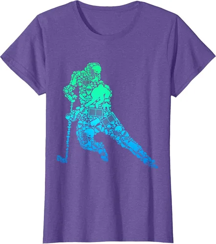 Vista 8 de Jugador de hockey sobre hielo Camiseta de hockey sobre hielo para hombres y niños Asphalt Grey