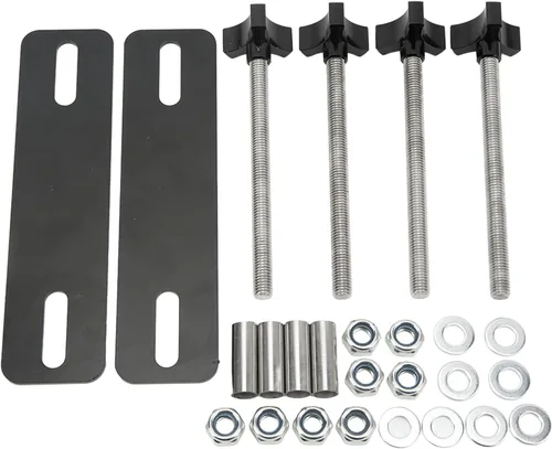 Vista 3 de Luqeeg Kits de pasadores de montaje para tablas de tracción, kit de montaje de tabla de tracción con placa base de acero resistente para pistas