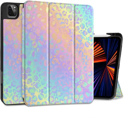 Vista 17 de DONGKE Funda protectora delgada para iPad Pro 2022/2021/2020/2018 de 11 pulgadas de generación 4/3/2/1 - Funda protectora delgada - Soporte