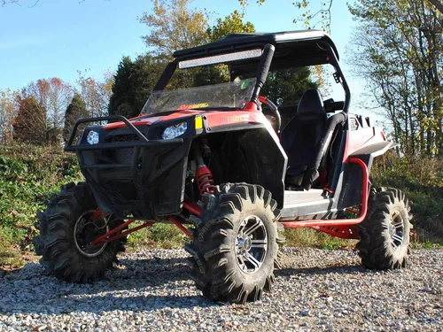 Vista 3 de SuperATV Kit de elevación de 3-5" para Polaris RZR XP 900/4 900 (2011-2014) - Negro - Incluye 2 ejes Rhino 2.0 traseros