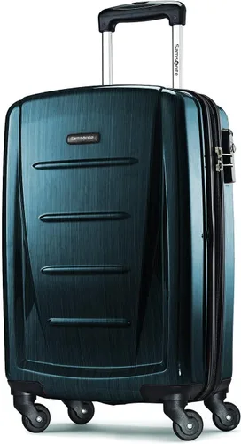 Vista 2 de Samsonite Winfield 2 - Equipaje rígido con ruedas giratorias, Color verde azulado., 2-Piece Set (2028)