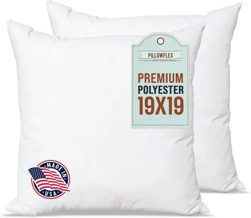 Vista 11 de Pillowflex Relleno de almohada de poliéster de alta calidad, 12 x 16 pulgadas, forma de almohada rectangular, lavable a máquina, soportes suaves