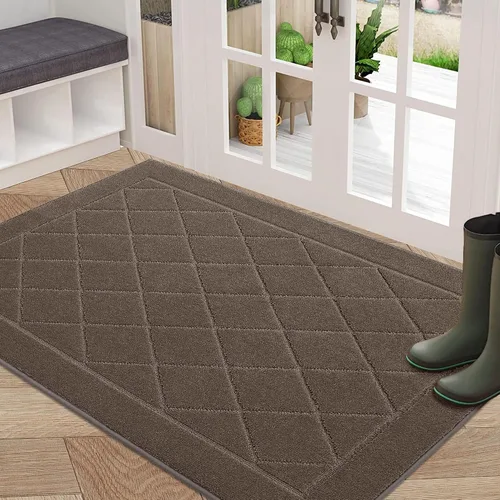 Vista 25 de BEQHAUSE - Tapete para puerta de 20 x 32 pulgadas, antideslizante, color beige