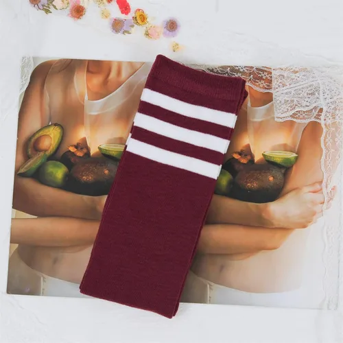 Vista 4 de Intgoodluckycc Calcetines altos hasta el muslo para mujer, calcetines largos hasta la rodilla, calcetines por encima de la rodilla para mujer