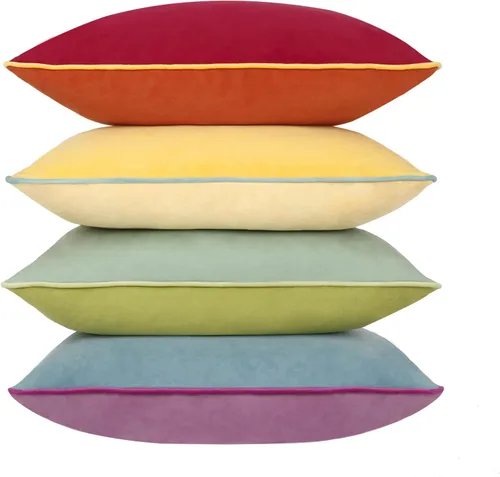 Vista 9 de Fundas de almohada de terciopelo de 18 x 18 pulgadas, juego de 4 fundas de almohada decorativas de terciopelo de colores modernos para sofá, frío