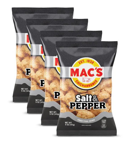 Vista 5 de Mac's Pieles de cerdo al rojo vivo, 5 onzas (paquete de 8)