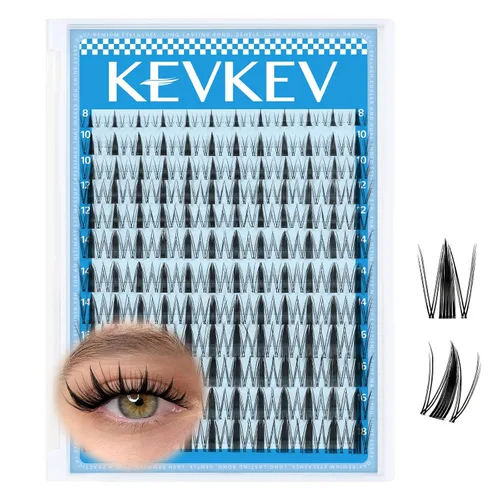 Vista 14 de KevKev Pegamento de racimo de pestañas, pegamento de pestañas para pestañas para racimos de pestañas, impermeable, fuerte sujeción durante 72 horas
