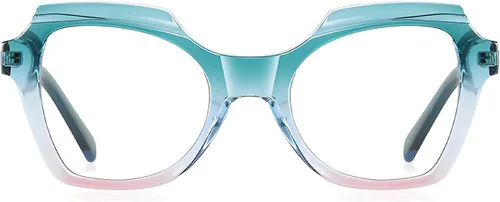 Vista 2 de Gafas Cuadradas Luz Azul Rosaneve B6 Lente de luz azul/marco verde