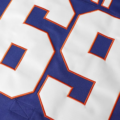 Vista 7 de Phoneutrix Doug The Thug #69 Glatt Halifax Highlanders Jersey de hockey azul