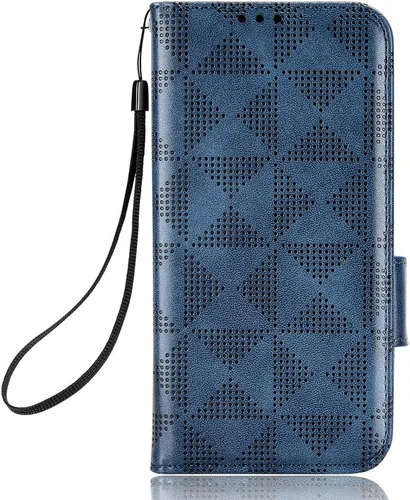 Vista 2 de Case for Honor X7 CMA-LX2 - Funda de piel con función atril y tapa para Honor X7, color azul