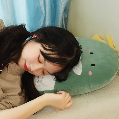 Vista 6 de Almohada de Dinosaurio de Peluche para Abrazar, Juguetes de Dinosaurio de Peluche para Regalos de Cumpleaños, San Valentín, Navidad, 16 pulgadas