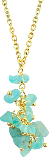 Vista 7 de TGH Collar con piedras preciosas naturales en Y, colgante de cristal curativo chapado en oro, cadena de latón de 16 + 2 pulgadas, joyería espiritual