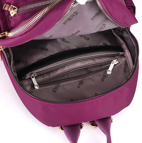 Vista 6 de Collsants Pequeña mochila de nailon para mujer, ligera, mini mochila de viaje, Azul, Mochilas de moda