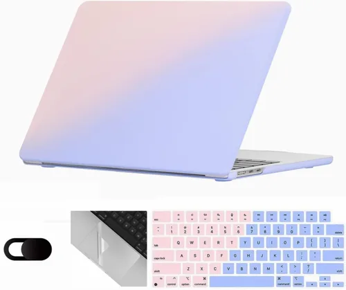 Vista 23 de Se7enline Funda compatible con MacBook Neo de 13 pulgadas, modelo A3404 2026, carcasa dura, cubierta de teclado, cubierta de cámara web, protector