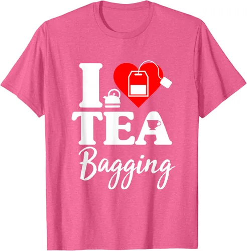 Vista 32 de Camiseta con texto en inglés "I Love Tea Bagging", divertida camiseta para bebedores de té, Negro
