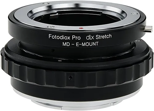 Vista 3 de Fotodiox Adaptador de montaje de lente extensible DLX compatible con lentes Minolta MD a cámaras Sony E-Mount