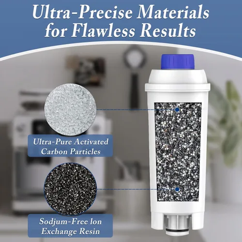 Vista 4 de Anmumu Delonghi* Kit de descalcificación compatible con 1 paquete de repuesto de filtro de café, incluye solución de descalcificación (6.8 fl oz)