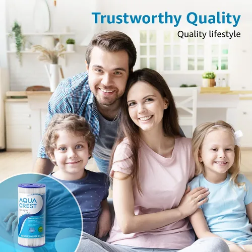Vista 9 de AQUA CREST FXHSC - Filtro de agua para toda la casa, repuesto para GE® FXHSC, GXWH40L, GXWH35F, American Plumber W50PEHD, W10-PR, Culligan®